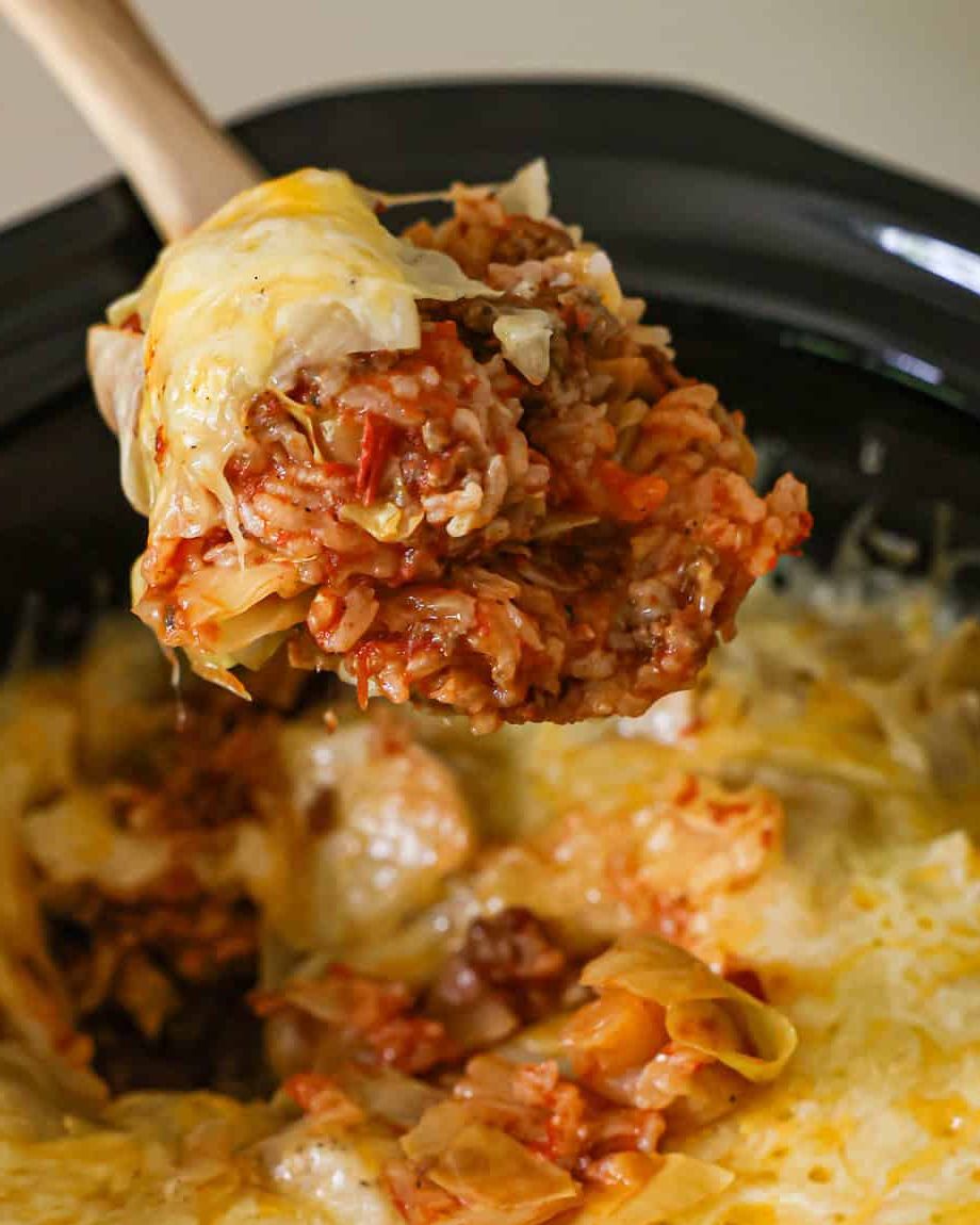 Crock Pot Cabbage Roll Casserole