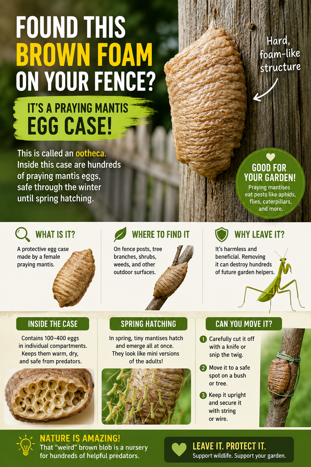 Praying Mantis Egg Case