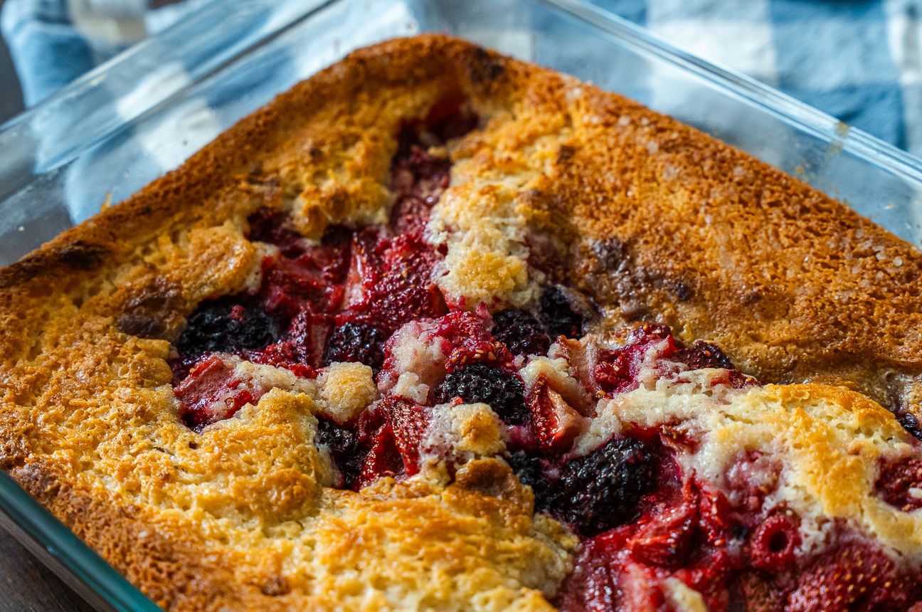 Triple Berry Cobbler