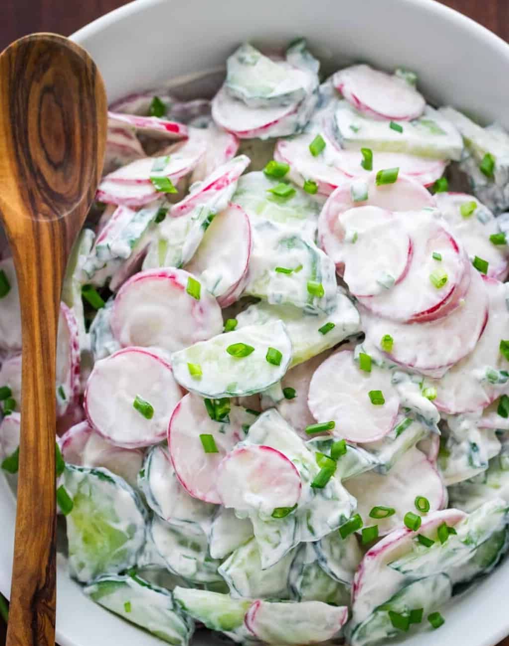 Creamy Cucumber Radish Salad