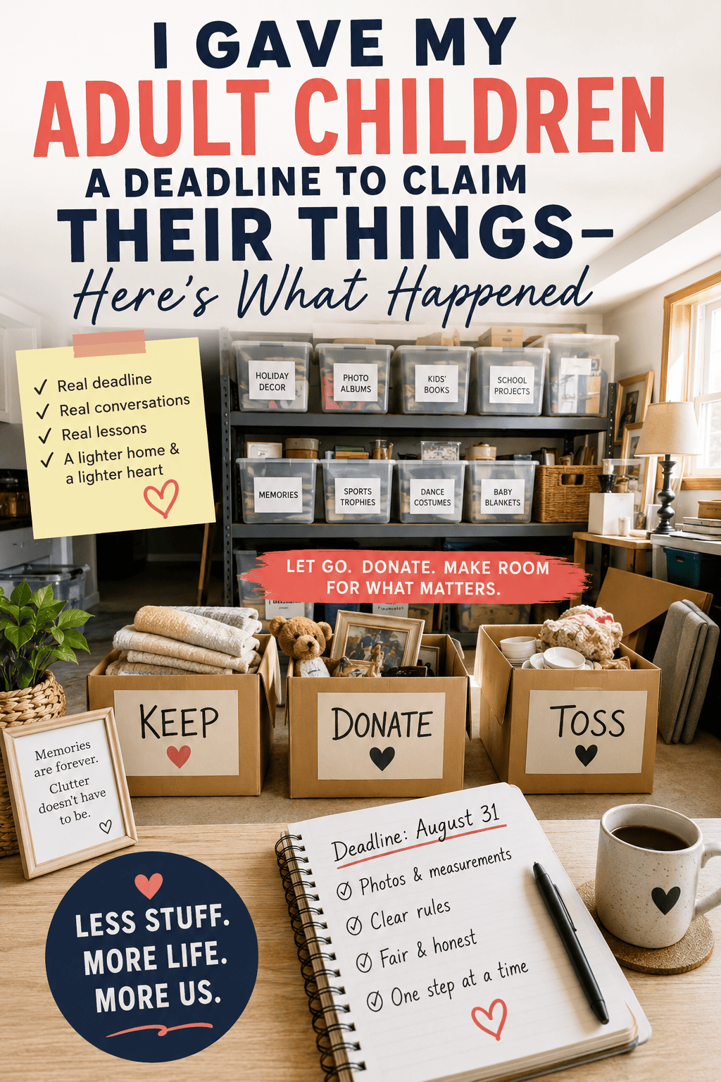 Adult Children Storage Cleanout