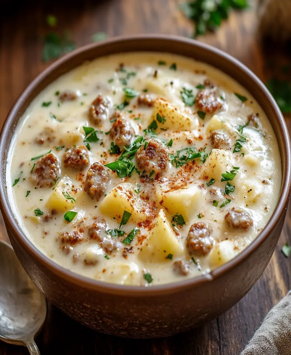 Cheesy Sausage Potato Soup