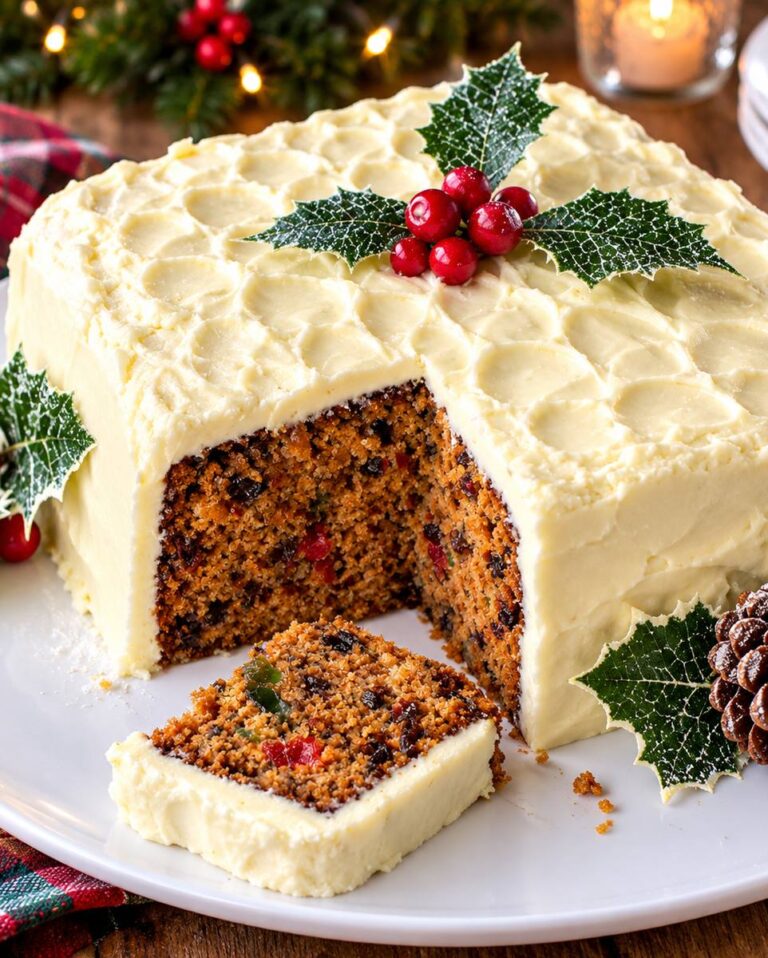 Englischer Weihnachtskuchen – saftiger Früchtekuchen (Christmas Cake)